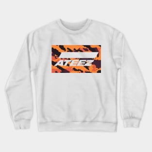 Ateez Orange Camo 1 Crewneck Sweatshirt